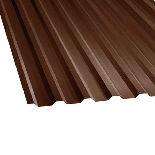 Профнастил шоколад С 20*1150*2000 Оц 0,40 RAL стенов 8017