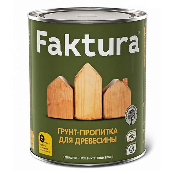 Грунт-пропитка для древесины бесцветный 0,7л FAKTURA