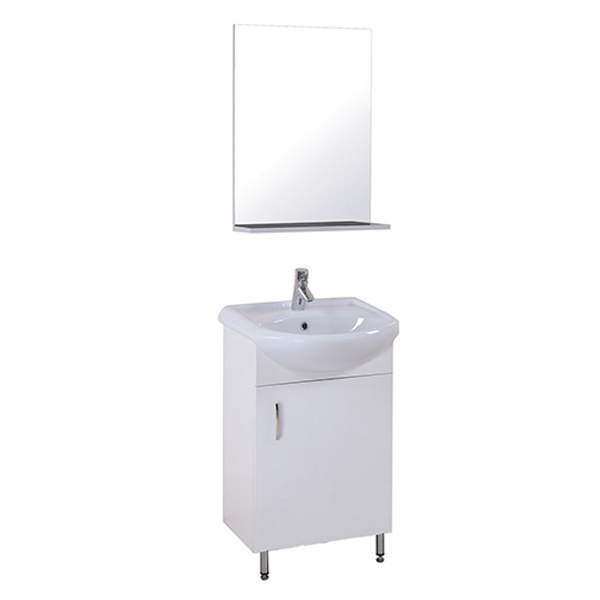 Мебель в ванную Эко 50см 3в1 (Тумба + ум.+ зеркало) 478х281х680