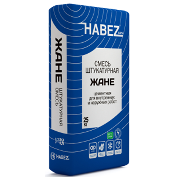 Штукатурка цементная Жане 25 кг. Habez